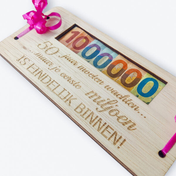 Gepersonaliseerd eerste miljoen cadeau – uniek en handgemaakt - Afbeelding 3